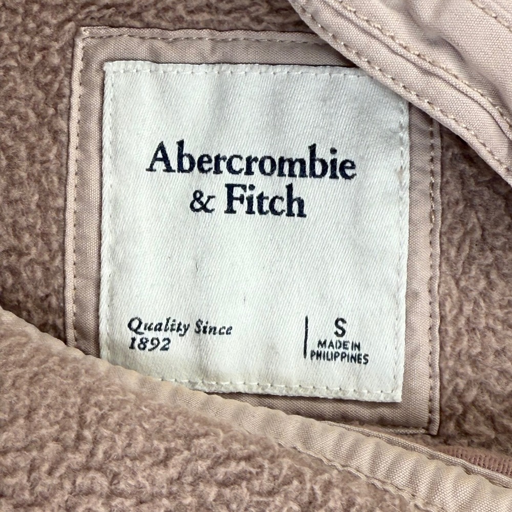Abercrombie‎ & Fitch Womens Quilted Sherpa Pullover Sweatshirt Size S - Picture 5 of 11